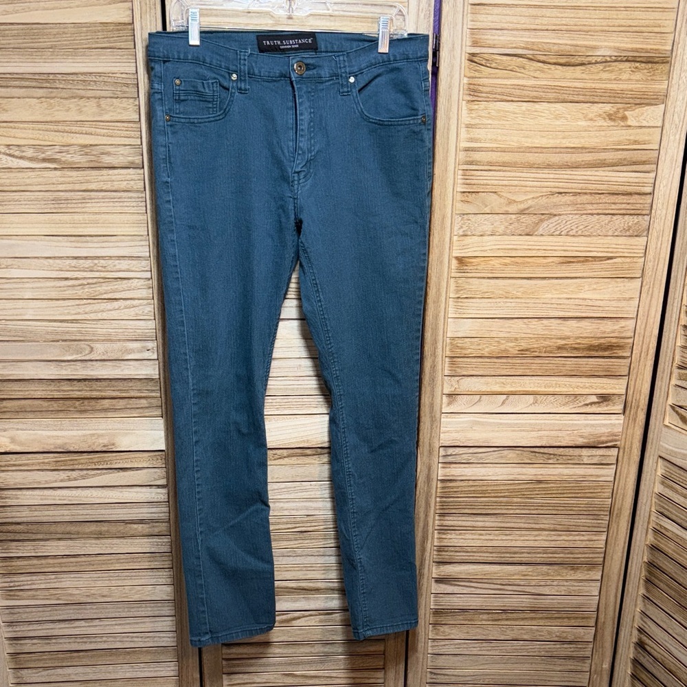 Truth Substance Jeans Men's Common Sense Teal 32 X 32